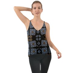 Abstract Pattern Geometric Backgrounds   Chiffon Cami by Eskimos