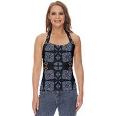 Abstract Pattern Geometric Backgrounds   Basic Halter Top