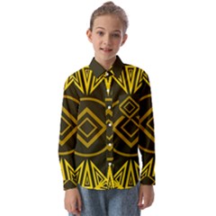 Abstract Pattern Geometric Backgrounds   Kids  Long Sleeve Shirt by Eskimos