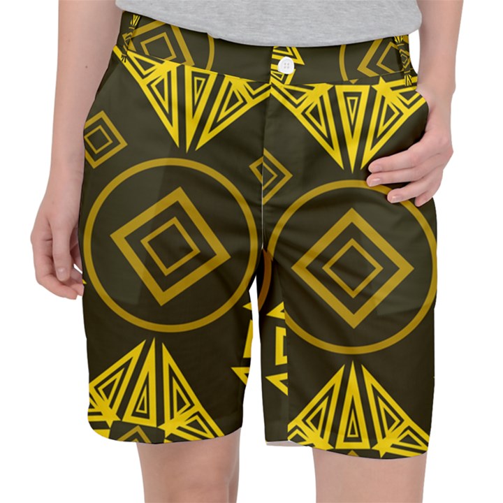 Abstract pattern geometric backgrounds   Pocket Shorts