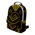 Abstract pattern geometric backgrounds   Flap Pocket Backpack (Large) View1