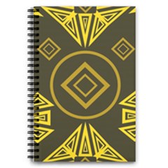 Abstract Pattern Geometric Backgrounds   5 5  X 8 5  Notebook by Eskimos