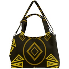 Abstract Pattern Geometric Backgrounds   Double Compartment Shoulder Bag by Eskimos