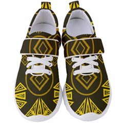 Abstract Pattern Geometric Backgrounds   Women s Velcro Strap Shoes by Eskimos