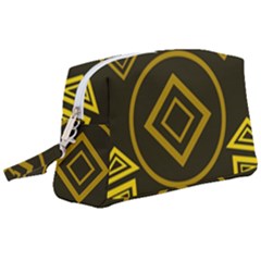 Abstract Pattern Geometric Backgrounds   Wristlet Pouch Bag (large) by Eskimos