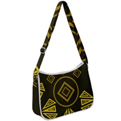 Abstract Pattern Geometric Backgrounds   Zip Up Shoulder Bag by Eskimos