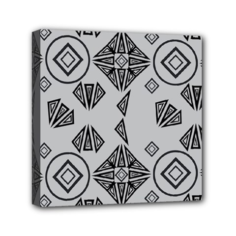 Abstract Pattern Geometric Backgrounds   Mini Canvas 6  X 6  (stretched) by Eskimos