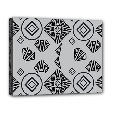 Abstract Pattern Geometric Backgrounds   Deluxe Canvas 20  X 16  (stretched) by Eskimos