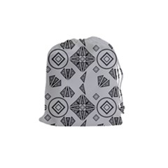 Abstract Pattern Geometric Backgrounds   Drawstring Pouch (medium) by Eskimos