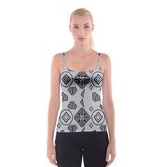 Abstract Pattern Geometric Backgrounds   Spaghetti Strap Top by Eskimos