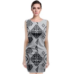 Abstract Pattern Geometric Backgrounds   Classic Sleeveless Midi Dress by Eskimos