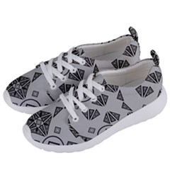 Abstract Pattern Geometric Backgrounds   Women s Lightweight Sports Shoes by Eskimos