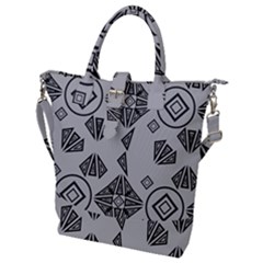 Abstract Pattern Geometric Backgrounds   Buckle Top Tote Bag by Eskimos