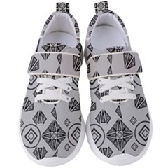 Abstract Pattern Geometric Backgrounds   Women s Velcro Strap Shoes by Eskimos