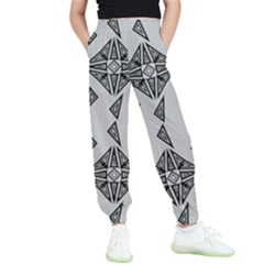 Abstract Pattern Geometric Backgrounds   Kids  Elastic Waist Pants by Eskimos