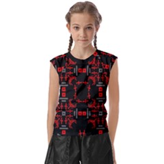 Abstract Pattern Geometric Backgrounds   Kids  Raglan Cap Sleeve Tee by Eskimos