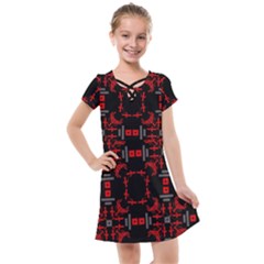 Abstract Pattern Geometric Backgrounds   Kids  Cross Web Dress by Eskimos