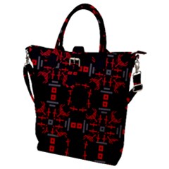 Abstract Pattern Geometric Backgrounds   Buckle Top Tote Bag by Eskimos