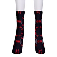 Abstract Pattern Geometric Backgrounds   Crew Socks by Eskimos