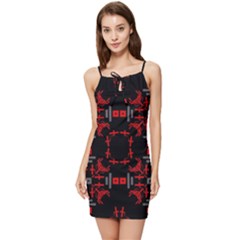 Abstract Pattern Geometric Backgrounds   Summer Tie Front Dress by Eskimos