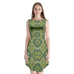 Abstract Pattern Geometric Backgrounds   Sleeveless Chiffon Dress   by Eskimos