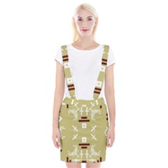 Abstract Pattern Geometric Backgrounds   Braces Suspender Skirt by Eskimos