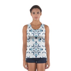 Abstract pattern geometric backgrounds   Sport Tank Top 