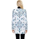 Abstract pattern geometric backgrounds   Button Up Hooded Coat  View2