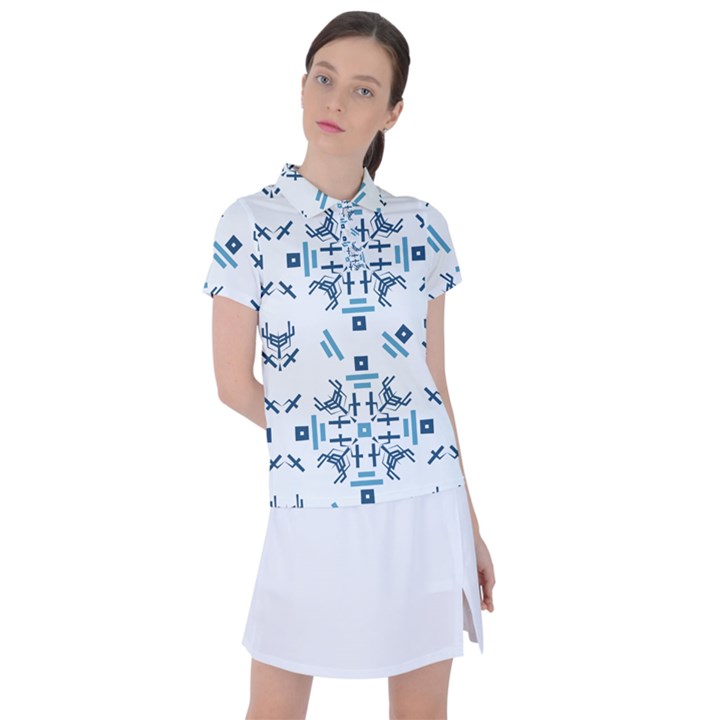 Abstract pattern geometric backgrounds   Women s Polo Tee