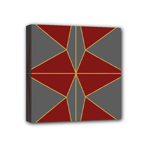 Abstract Pattern Geometric Backgrounds   Mini Canvas 4  X 4  (stretched) by Eskimos