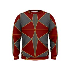 Abstract Pattern Geometric Backgrounds   Kids  Sweatshirt by Eskimos