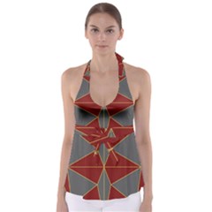 Abstract Pattern Geometric Backgrounds   Babydoll Tankini Top by Eskimos