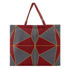 Abstract Pattern Geometric Backgrounds   Zipper Large Tote Bag by Eskimos