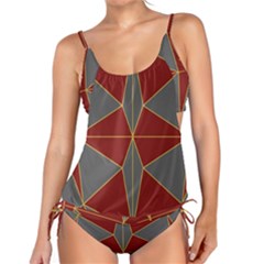 Abstract Pattern Geometric Backgrounds   Tankini Set by Eskimos