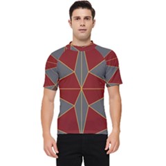 Abstract Pattern Geometric Backgrounds   Men s Short Sleeve Rash Guard by Eskimos