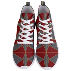 Abstract Pattern Geometric Backgrounds   Men s Lightweight High Top Sneakers by Eskimos