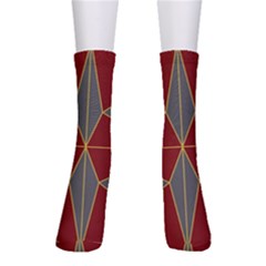 Abstract Pattern Geometric Backgrounds   Crew Socks by Eskimos