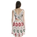  Folk flowers floral art print Flowers abstract art  Split Back Mini Dress  View2