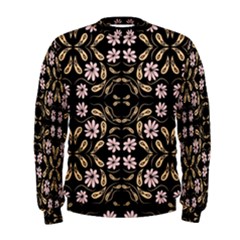 Folk Flowers Print Floral Pattern Ethnic Art Men s Sweatshirt by Eskimos