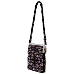 Folk Flowers Print Floral Pattern Ethnic Art Multi Function Travel Bag by Eskimos