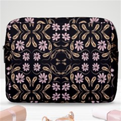 Folk Flowers Print Floral Pattern Ethnic Art Make Up Pouch (large) by Eskimos