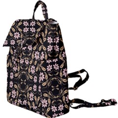 Folk Flowers Print Floral Pattern Ethnic Art Buckle Everyday Backpack by Eskimos