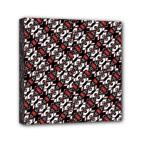 Linear Geometric Modern Pattern Mini Canvas 6  X 6  (stretched)