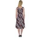 Linear Geometric Modern Pattern Midi Sleeveless Dress View2