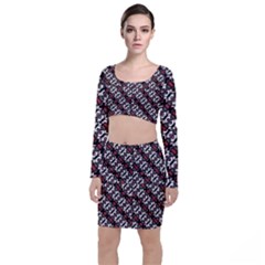 Linear Geometric Modern Pattern Top And Skirt Sets by dflcprintsclothing