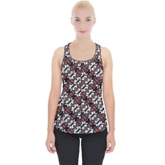 Linear Geometric Modern Pattern Piece Up Tank Top by dflcprintsclothing