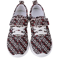 Linear Geometric Modern Pattern Women s Velcro Strap Shoes by dflcprintsclothing