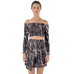 Abstract Light Games 4 Off Shoulder Top With Skirt Set by DimitriosArt