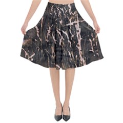 Abstract Light Games 4 Flared Midi Skirt by DimitriosArt