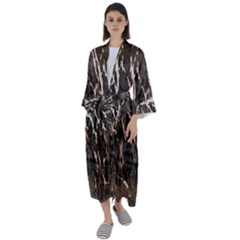 Abstract Light Games 4 Maxi Satin Kimono by DimitriosArt